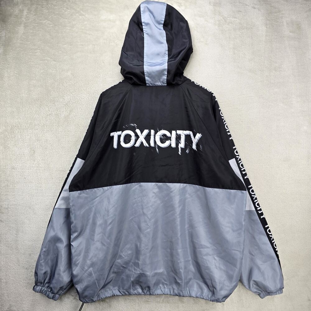 System Of A Down Toxicity Windbreaker Jacket Mens 2XL Black Limited Edition RARE